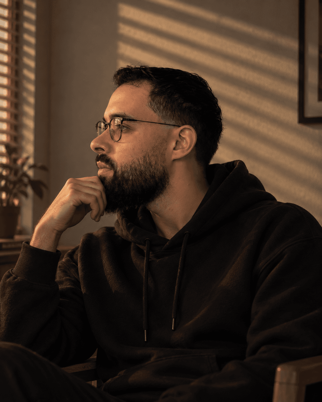 Mehdy Chouieb, portrait en intérieur