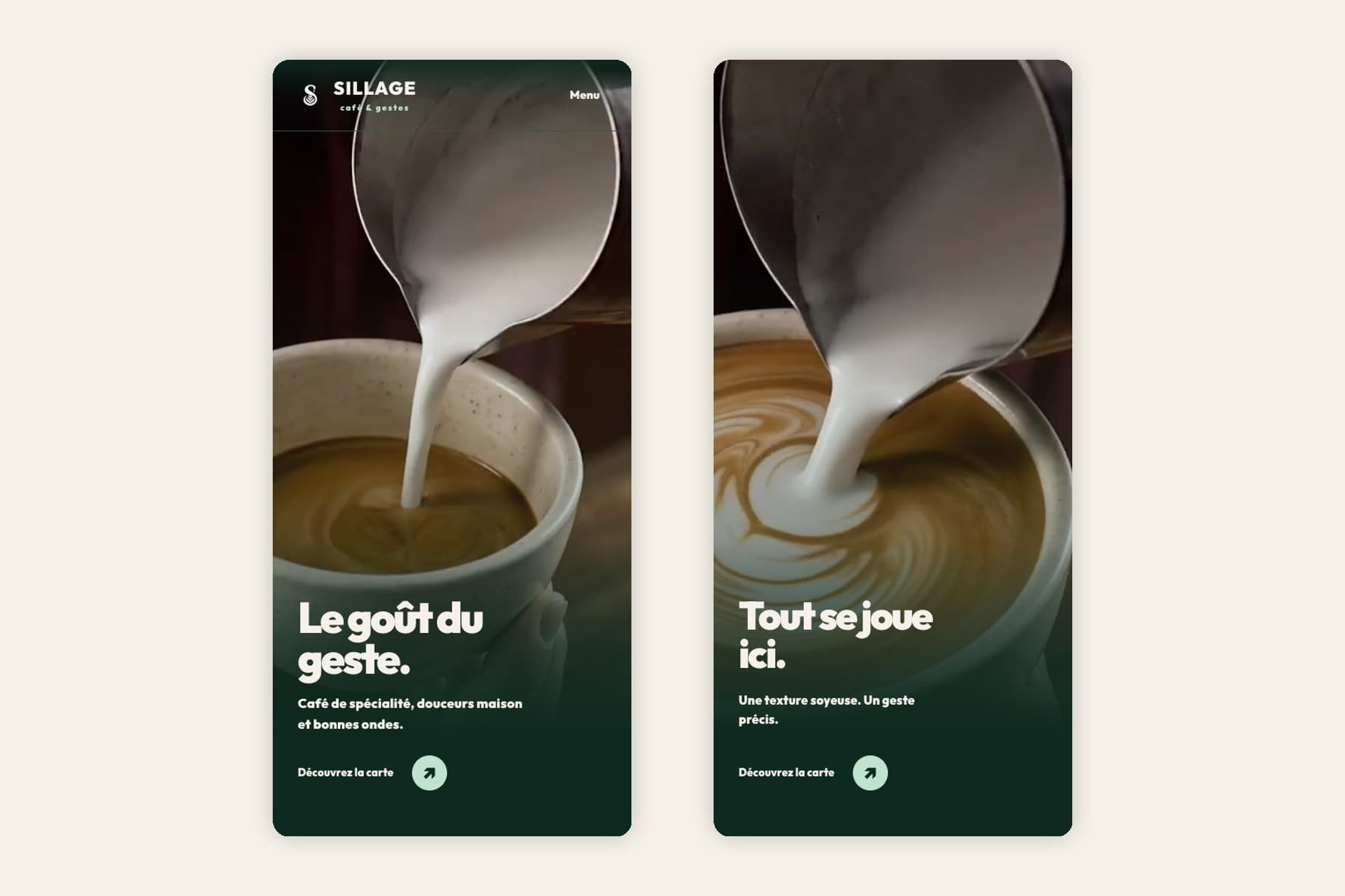 Expérience responsive sur mobile